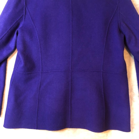 Talbots Women’s Purple Soft Lightweight Wool Blend Jacket Size 16 - Picture 3 of 7
